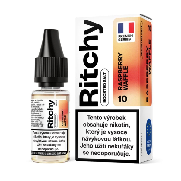 E-liquid Ritchy Salt Raspberry Waffle - Malinov&eacute; vafle (10 ml)