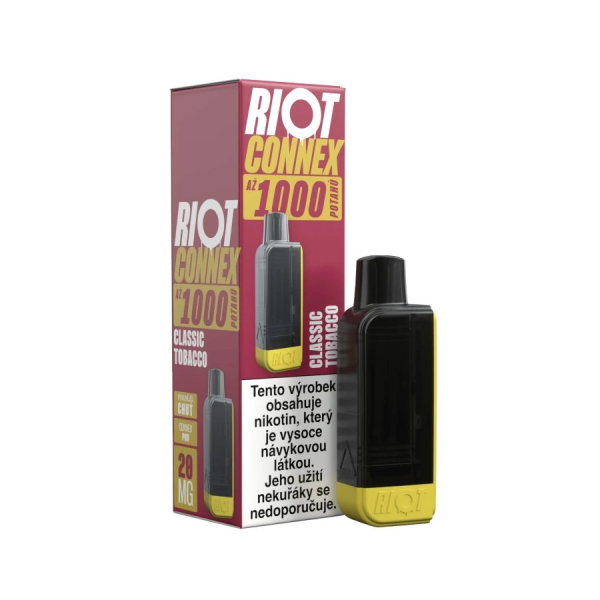 RIOT Connex 1000 cartridge Classic Tobacco - Klasický tabák