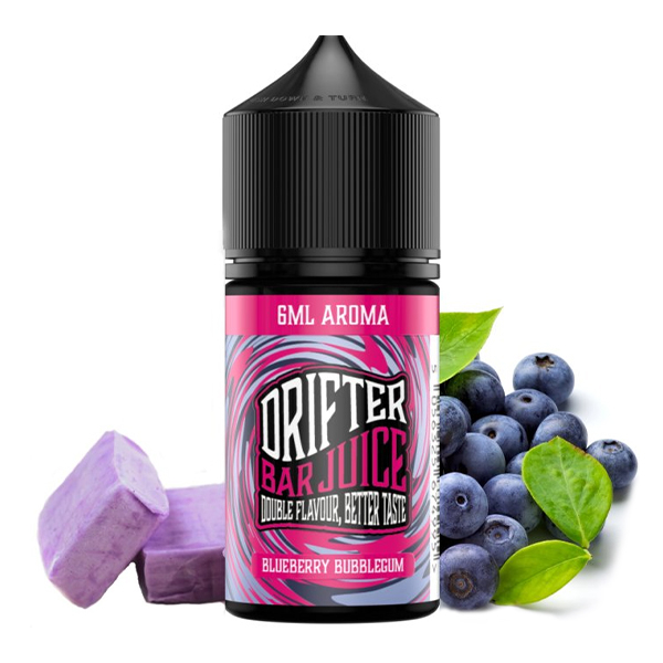 Příchuť Drifter Bar Juice Blueberry Bubblegum - Borůvková žvýkačka (6 ml)