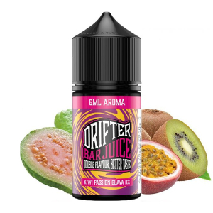 Příchuť Drifter Bar Juice Kiwi Passion Guava ICE - Kiwi, marakuja, guava (6 ml)