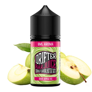 Příchuť Drifter Bar Juice Sour Apple ICE - Ledové kyselé jablko (6 ml)