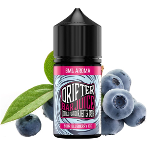 Příchuť Drifter Bar Juice Sour Blueberry ICE  - Ledová kyselá borůvka (6 ml)