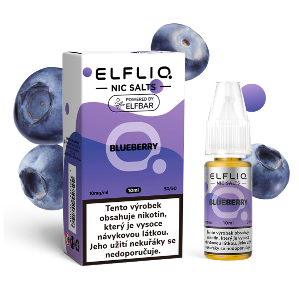 E-liquid ELF BAR ELFLIQ Nic SALT Blueberry - Borůvka (10 ml)