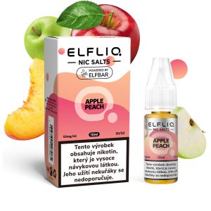 E-liquid ELF BAR ELFLIQ Nic SALT Apple Peach - Jablko a broskev (10 ml)