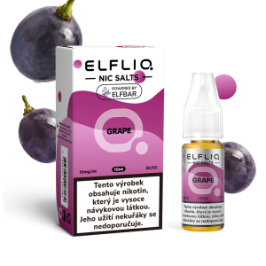 E-liquid ELF BAR ELFLIQ Nic SALT Grape - Hroznov&eacute; v&iacute;no (10 ml)