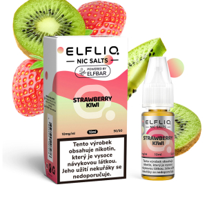 E-liquid ELF BAR ELFLIQ Nic SALT Strawberry Kiwi - Jahody a kiwi (10 ml)