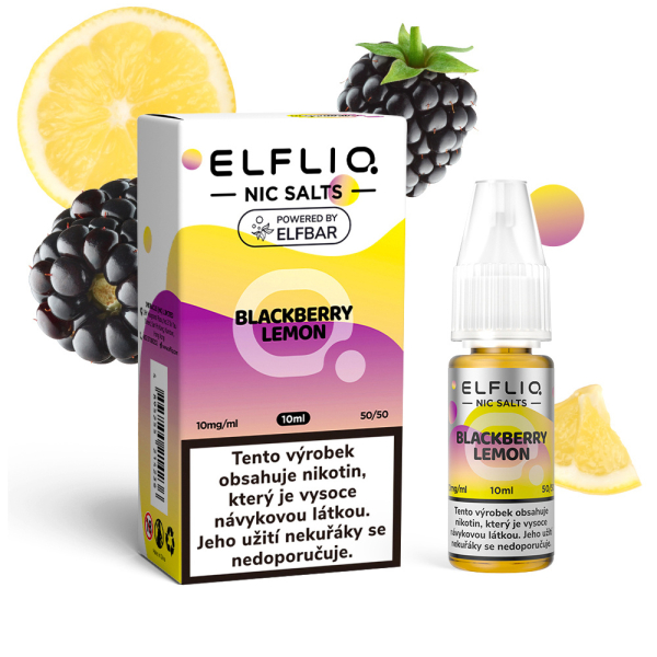 E-liquid ELF BAR ELFLIQ Nic SALT Blackberry Lemon - Ostružina, citr&oacute;n (10 ml)