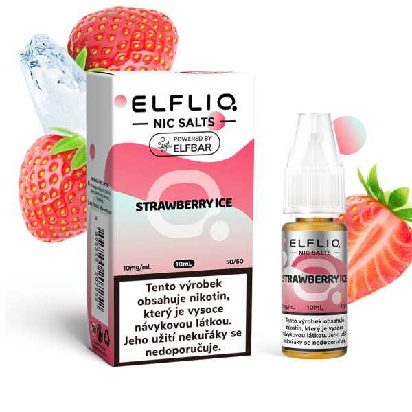 E-liquid ELF BAR ELFLIQ Nic SALT Strawberry Ice - Ledov&aacute; jahoda (10 ml)