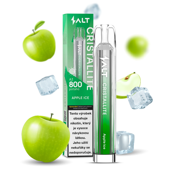 Salt Switch Cristallite Apple Ice jednor&aacute;zov&aacute; elektronick&aacute; cigareta - Ledov&eacute; jablko