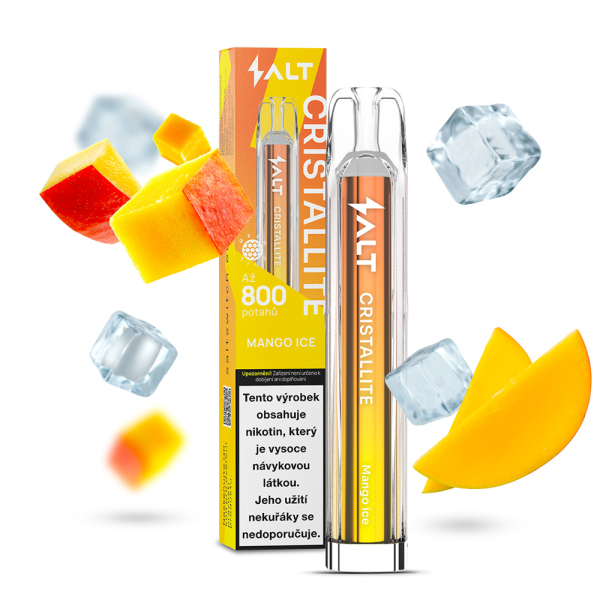 Salt Switch Cristallite Mango Ice jednor&aacute;zov&aacute; elektronick&aacute; cigareta - Ledov&eacute; mango