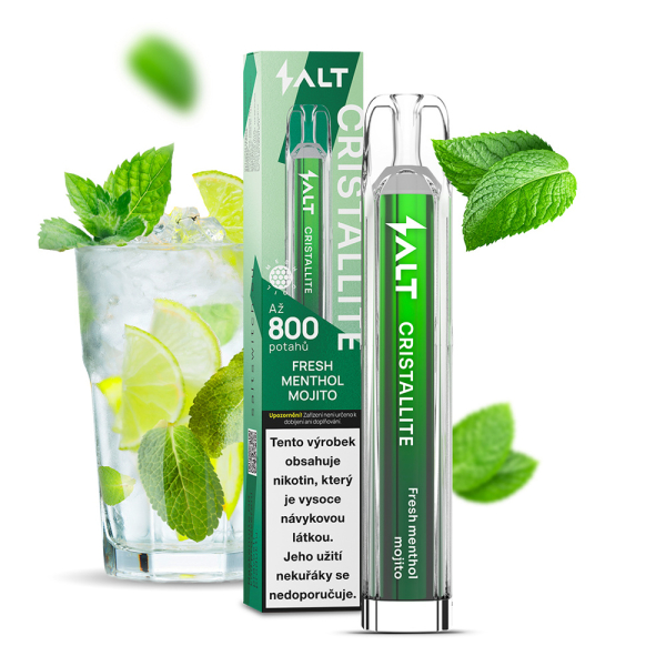 Salt Switch Cristallite Fresh Menthol Mojito jednor&aacute;zov&aacute; elektronick&aacute; cigareta - Mojito s mentolem