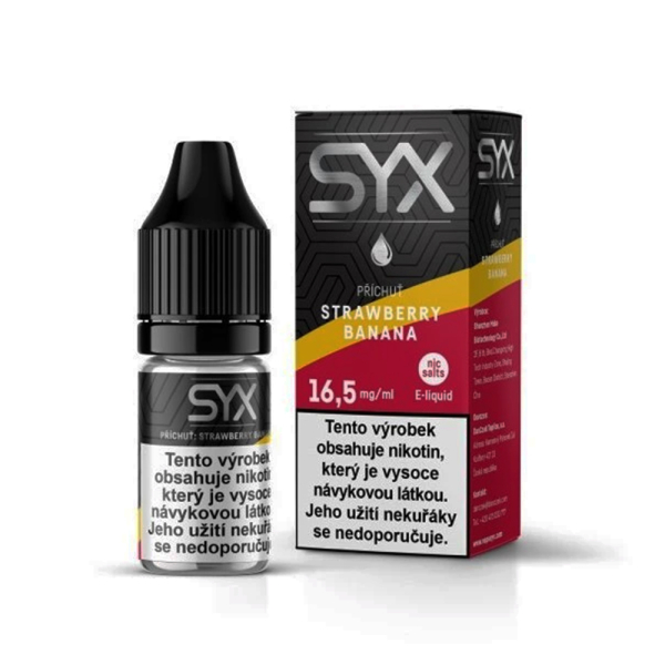 E-liquid SYX NS Strawberry Banana - Jahoda, ban&aacute;n