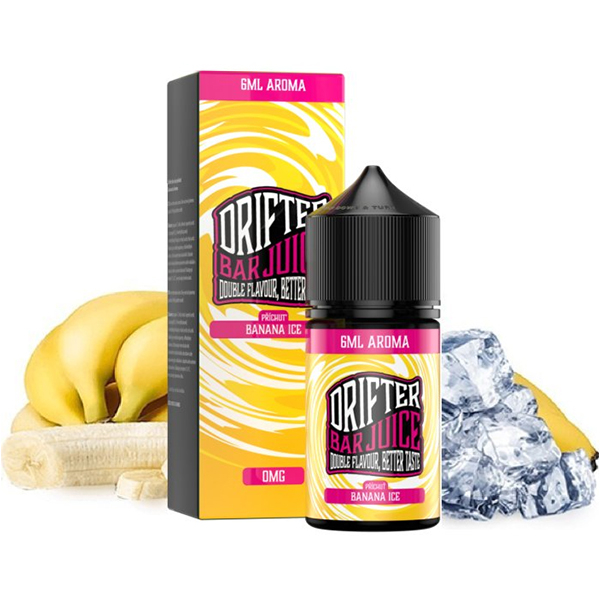Př&iacute;chuť Drifter Bar Juice Banana Ice - Ledov&yacute; ban&aacute;n (6 ml)