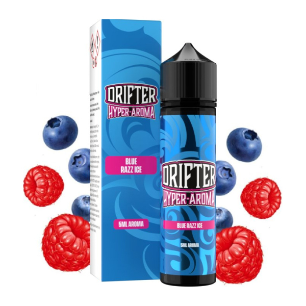 Př&iacute;chuť Drifter Hyper Blue Razz Ice - Borůvka, kysel&aacute; malina (5 ml)
