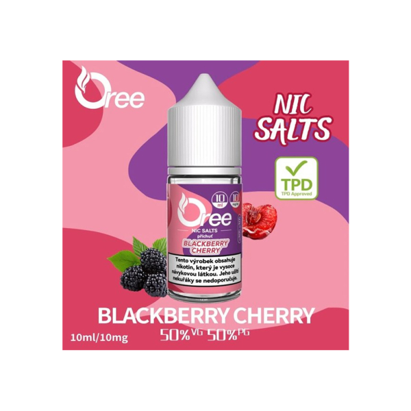E-liquid OREE Salt Blackberry Cherry - Ostružina, tře&scaron;eň
