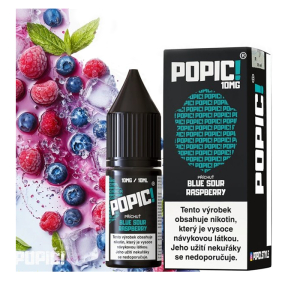 E-liquid Popic! Salt Blue Sour Raspberry - Borůvka, kysel&aacute; malina