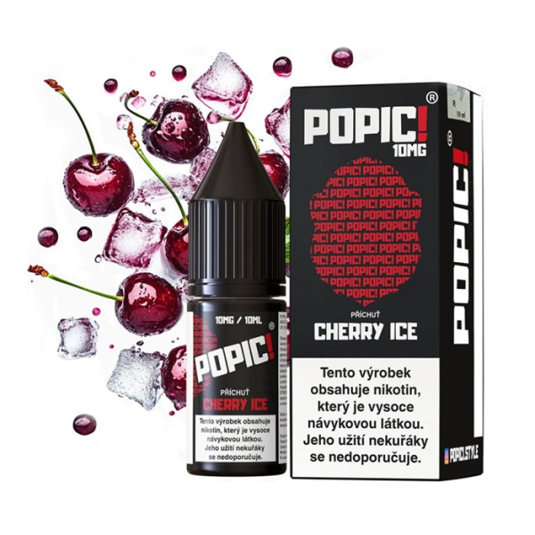 E-liquid Popic! Salt Cherry Ice - Ledov&aacute; tře&scaron;eň