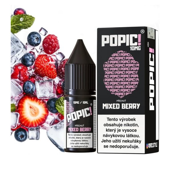 E-liquid Popic! Salt Mixed Berry - Směs bobul&iacute;