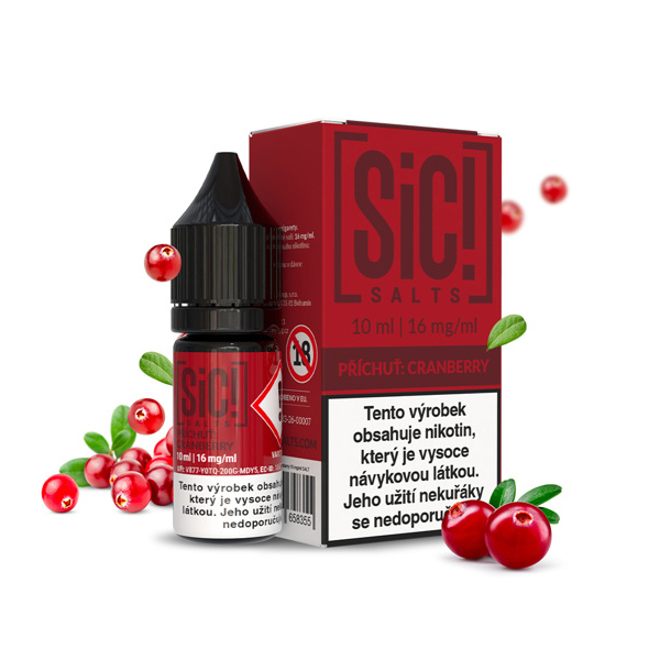 E-liquid Sic! Salts Cranberry - Brusinka