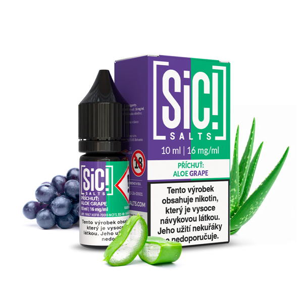 E-liquid Sic! Salts Aloe Grape - Aloe, hroznov&eacute; v&iacute;no