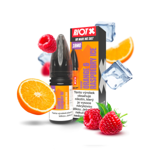 E-liquid Riot X Salt Orange Raspberry Ice - Ledov&yacute; pomeranč, malina