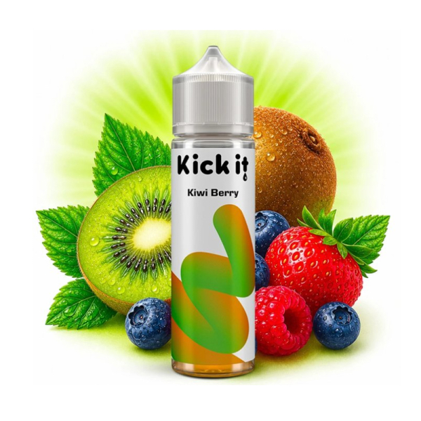 Př&iacute;chuť Kick it Kiwi Berry - Kiwi, lesn&iacute; ovoce