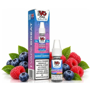 E-liquid IVG Pro Salts Blueberry Raspberry - Borůvka, malina