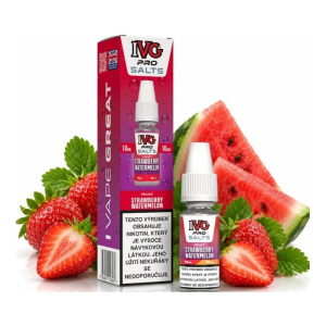 E-liquid IVG Pro Salts Strawberry Watermelon - Jahoda, vodn&iacute; meloun