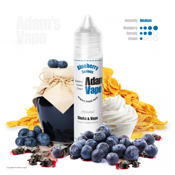 Př&iacute;chuť Adam's Vape Blueberry Serious - Borůvkov&eacute; cere&aacute;lie EXP 9/26