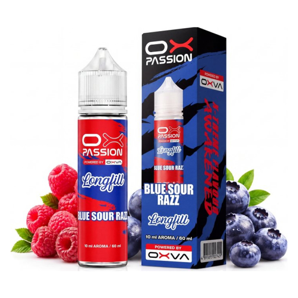 Př&iacute;chuť OXVA Ox Passion Blue Sour Razz - Borůvka, kysel&aacute; malina