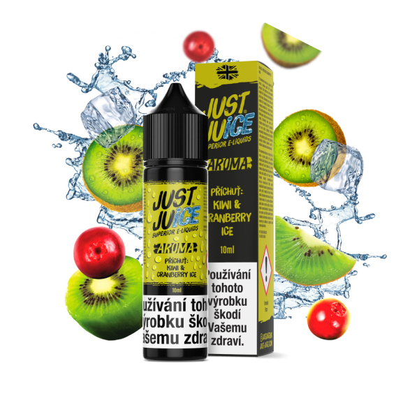 Př&iacute;chuť Just Juice Kiwi Cranberry On Ice - Ledov&eacute; kiwi, brusinky