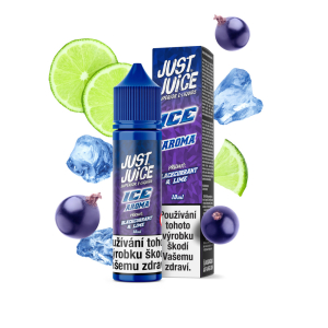 Př&iacute;chuť Just Juice ICE Blackcurrant and Lime - Ledov&yacute; čern&yacute; ryb&iacute;z a limetka
