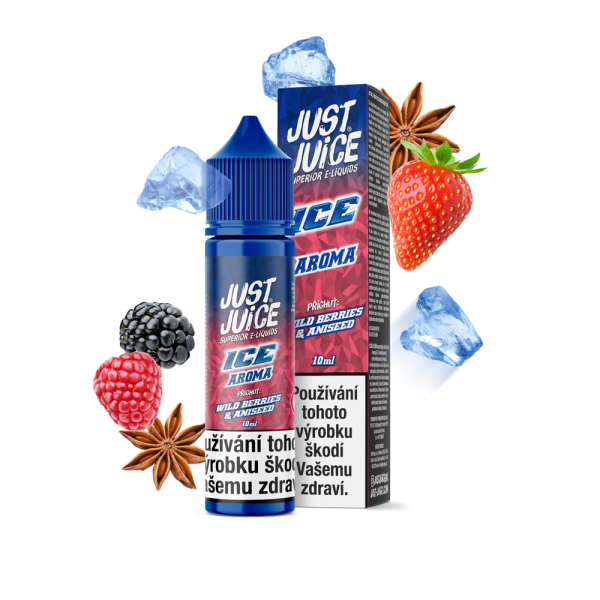 Př&iacute;chuť Just Juice ICE Wild Berries and Aniseed - Lesn&iacute; ovoce, an&yacute;z