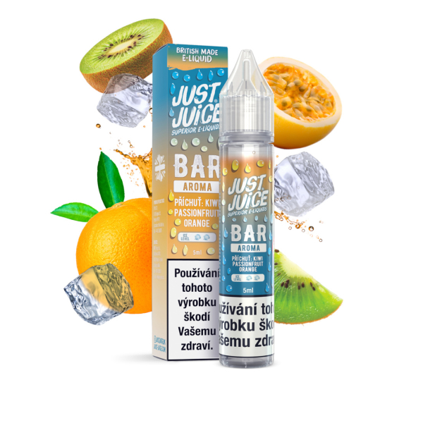 Př&iacute;chuť Just Juice Bar Range Kiwi Passionfruit Orange - Kiwi, marakuja, pomeranč