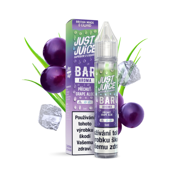 Př&iacute;chuť Just Juice Bar Range Grape Aloe - Hroznov&eacute; v&iacute;no, aloe vera