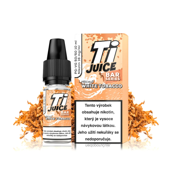 E-liquid TI Juice Bar Series White Tobacco Nic Salt - Klasick&yacute; tab&aacute;k (16 mg)
