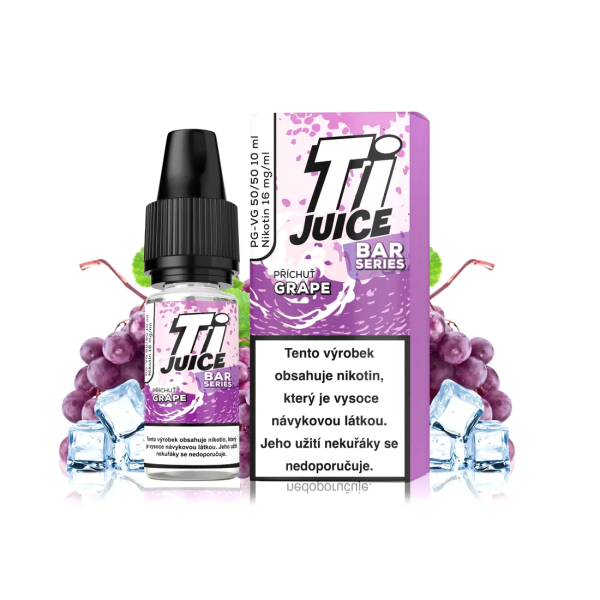 E-liquid TI Juice Bar Series Grape Nic Salt - Hroznov&eacute; v&iacute;no (16 mg)