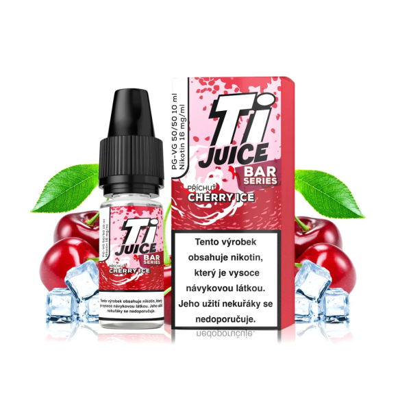 E-liquid TI Juice Bar Series Cherry Ice Nic Salt - Ledov&aacute; tře&scaron;eň (16 mg)