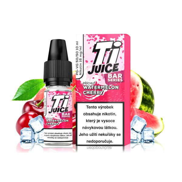 E-liquid TI Juice Bar Series Watermelon Cherry Nic Salt - Meloun, tře&scaron;eň