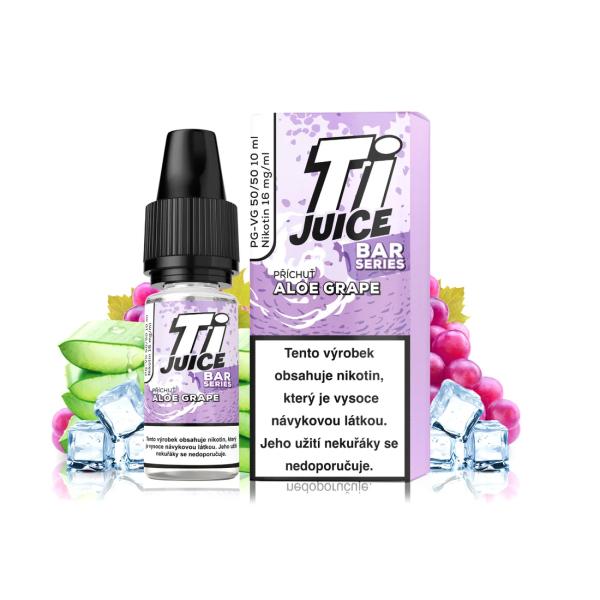 E-liquid TI Juice Bar Series Aloe Grape Nic Salt - Aloe vera, hroznov&eacute; v&iacute;no