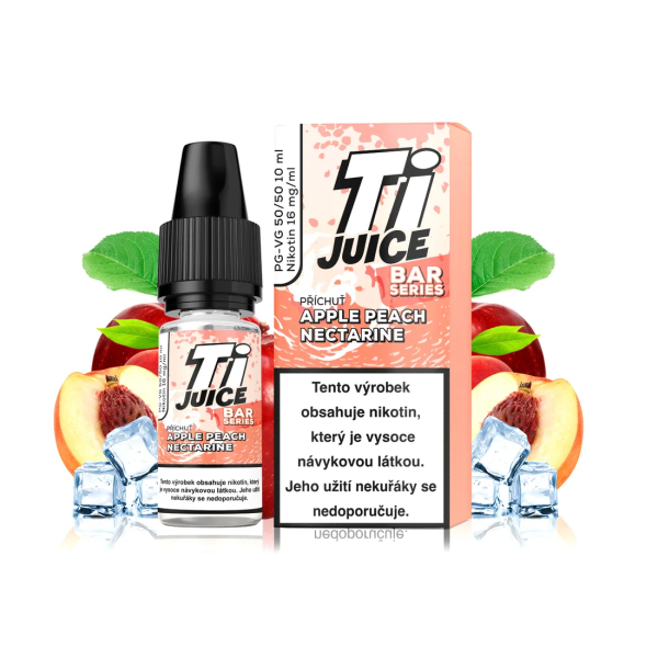 E-liquid TI Juice Bar Series Apple Peach Nectarine Nic Salt - Jablko, broskev, nektarinka