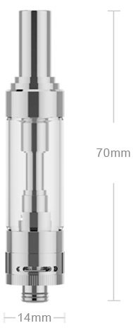 Clearomizer iSmoka-Eleaf GS AIR 2, rozměry clearomizeru Clearomizer iSmoka-Eleaf GS AIR 2