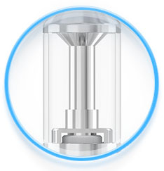Snadná kontrola e-liquidu u clearomizeru iSmoka-Eleaf GS AIR Průhledné okénko clearomizeru iSmoka-Eleaf GS AIR