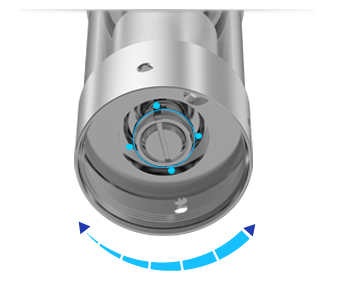 Regulace přívodu vzduchu clearomizéru iSmoka-Eleaf Lemo Drop