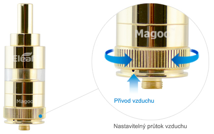 clearomizér DIY iSmoka-Eleaf Magoo, clearomizér DIY iSmoka-Eleaf Magoo pro elektronicke cigarety a baterie 510