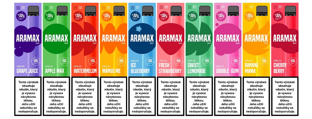 Design - Aramax Bar 700 - elektronická cigareta