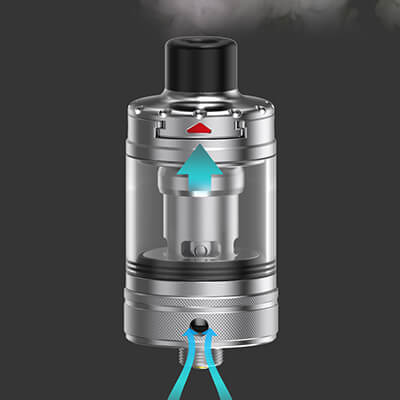 Regulace přívodu vzduchu - aSpire Nautilus 3 - elektronická cigareta