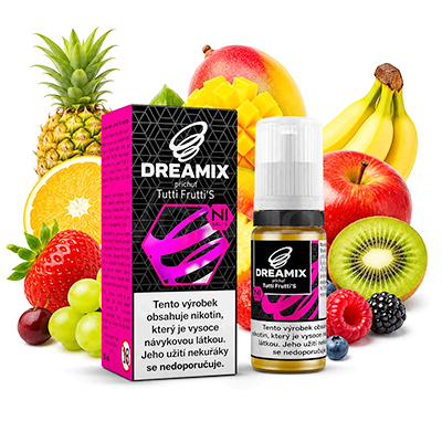 5. místo - E-liquid Dreamix SALT Tutti Frutti'S - elektronická cigareta