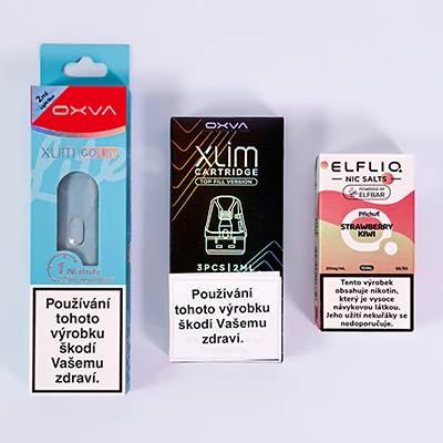 Sada pro začátečníka - Oxva Xlim Go Lite - elektronická cigareta a eliquid Elfliq