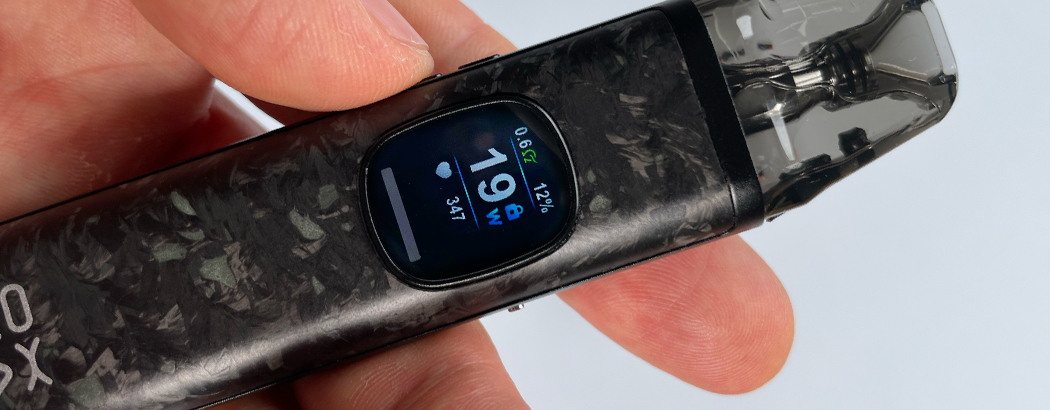 Ovládání a displej - Oxva Xlim Pro 2 DNA - elektronická cigareta